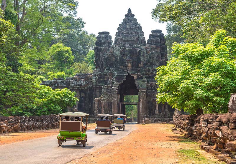 tuk tuk near Angkor Wat